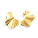 Half-piece irregularly cut stud earring – Gold