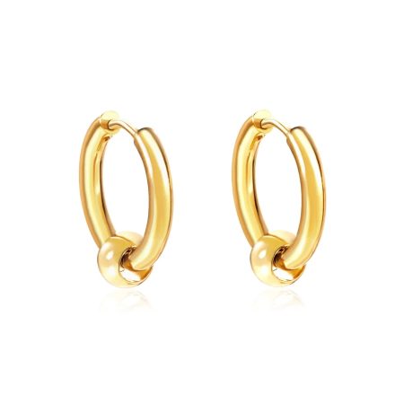 Rose gold: 12mm inner diameter ring (2.5mm thickness) paired with a 6x3.5mm through-hole bead.